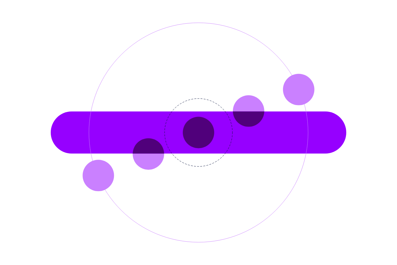 A circular and diametric design